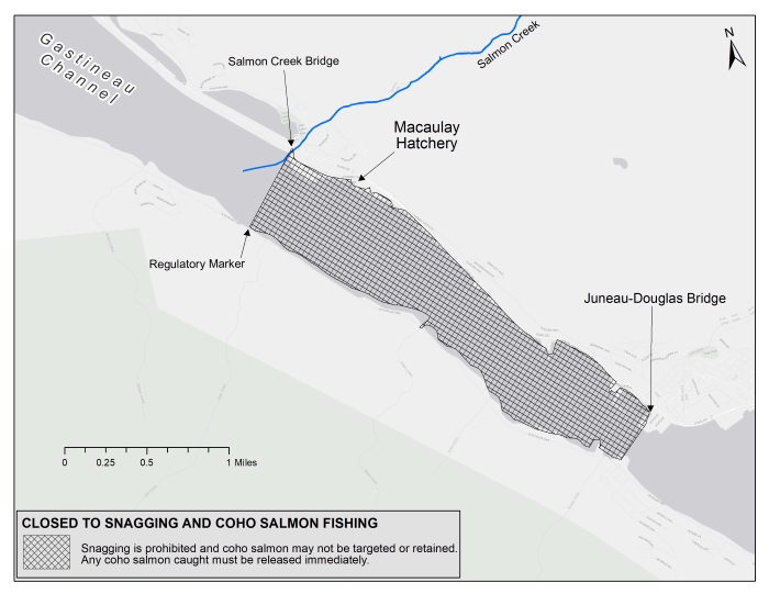 North Gastineau Channel Closed to Coho Salmon Fishing